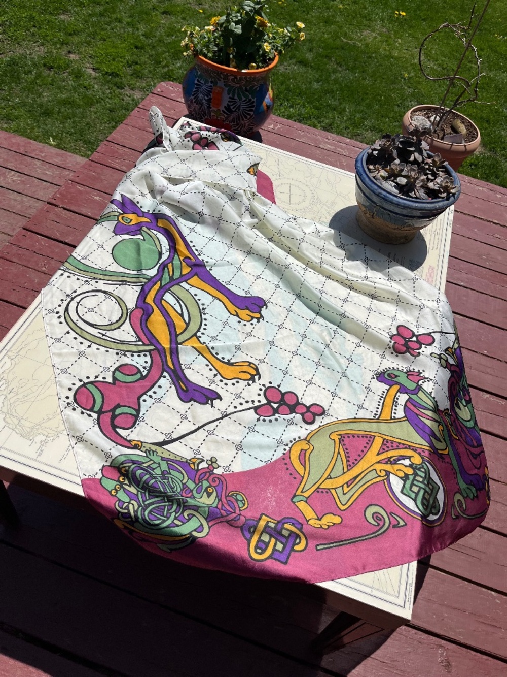The Book of Kells Celtic Pattern Scarf
